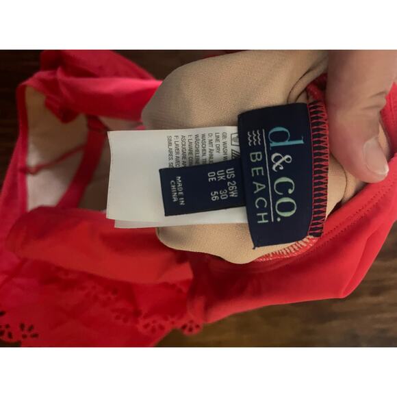 D & CO Beach plus size swim top 26W - Picture 4 of 4